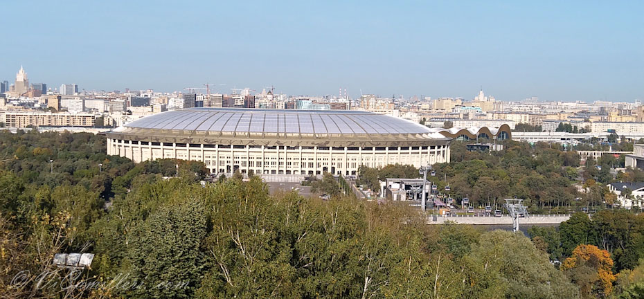 Москва. Лужники и канатная дорога