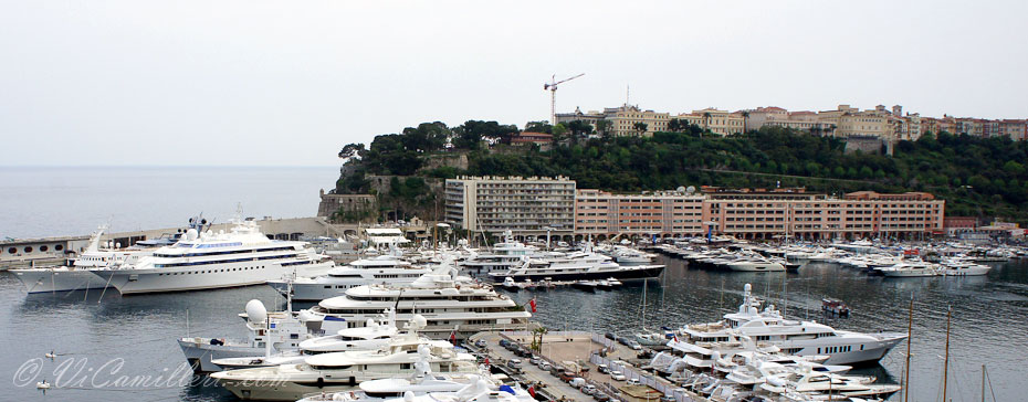 Monte-Carlo. Вид на Старый город Монако