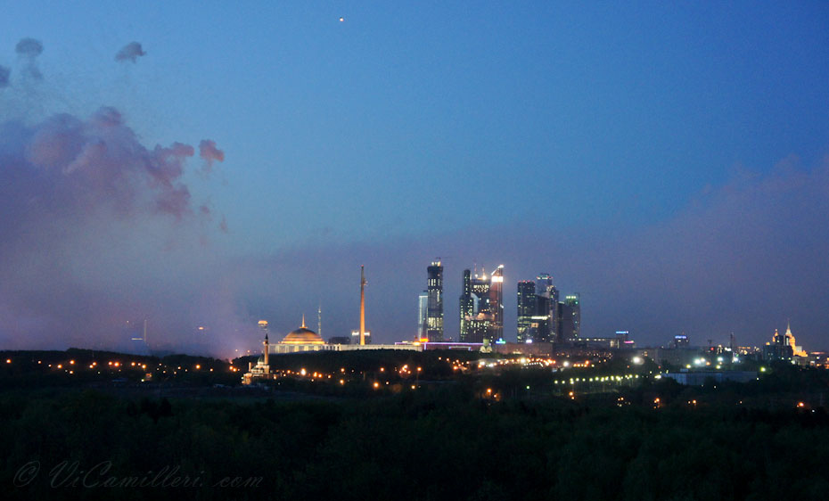 Панорама ночной Москвы