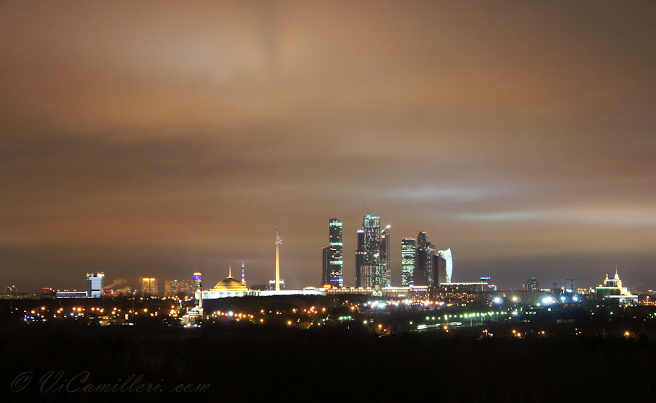 Панорама вечерней Москвы