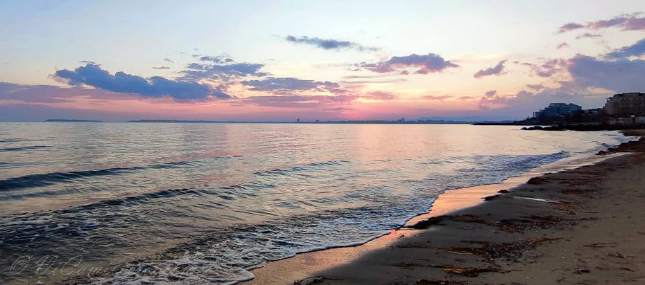 Закат на море