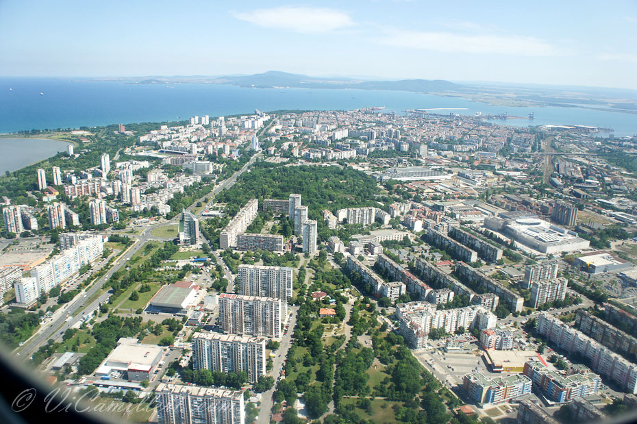 Болгария. Бургас с самолета