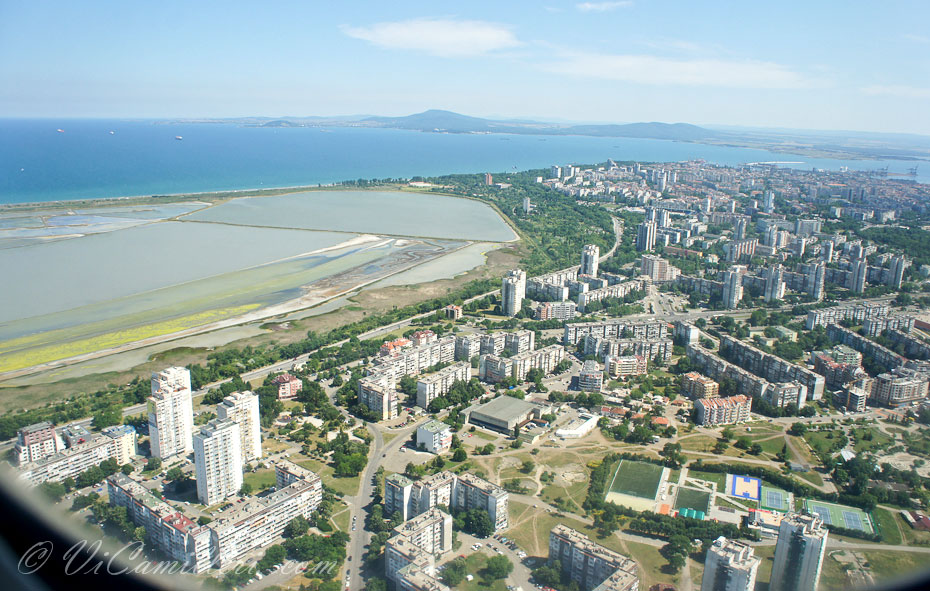 Болгария. Бургас с самолета